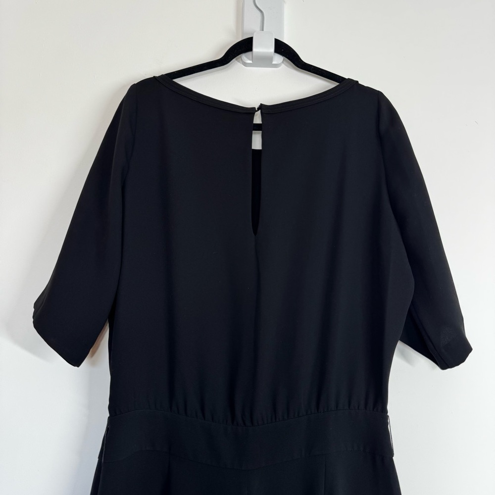 Diane Von Furstenburg Jumpsuit GWYENNE 3/4 Sleeve Crepe Straight Leg - Picture 6 of 14